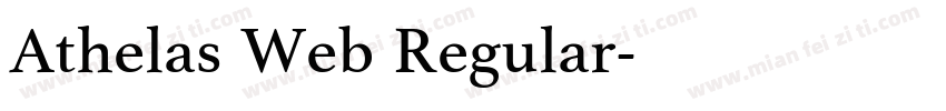 Athelas Web Regular字体转换